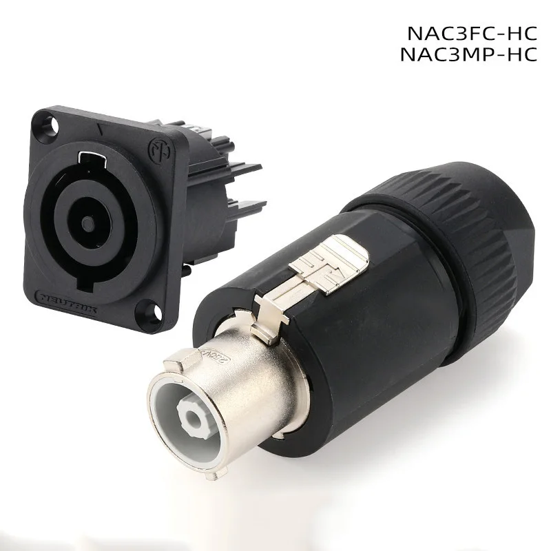 

Neutrik's PowerCON 32 A 250V 3 Pole Cable Connector Plug / Socket NAC3FC-HC Professional LED Large Screen Lighting and Audio