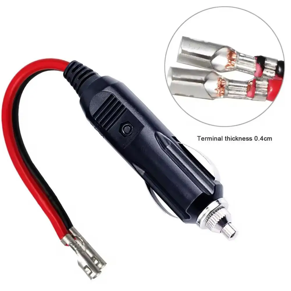 Car Cigarette Lighter Plug Connection Wire , Male Connector Terminal Plug Connected Adapter Connector Socket To N8P5