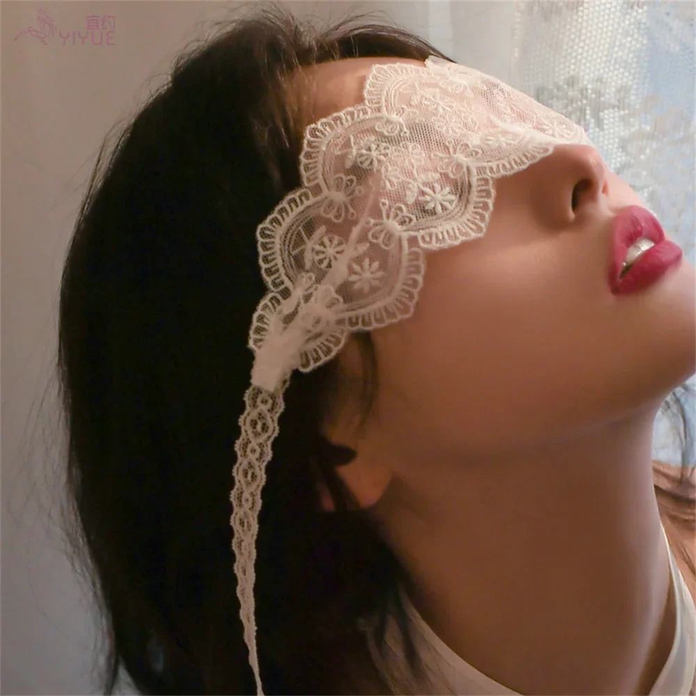 Maschera per travestimento in pizzo bianco nero sexy Mardi Gras veneziano Feste di Halloween Maschera per gli occhi sexy Costumi Cosplay Cinturino per fasciatura acce