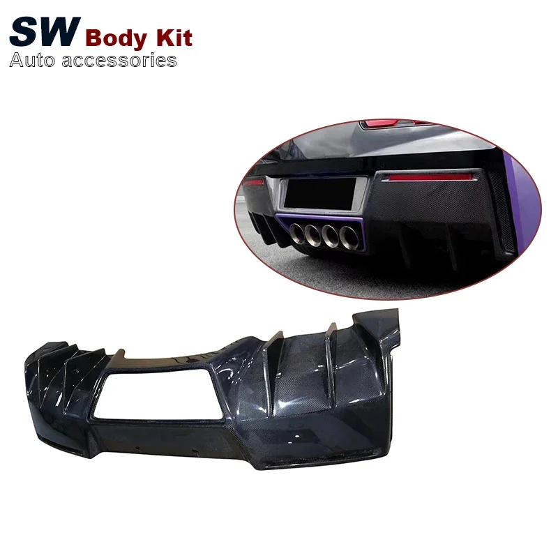 

Carbon Fiber Rear Bumper Diffuser Lip Separator Body Kit for chevlet Corvette C7 Z06 2014-2019
