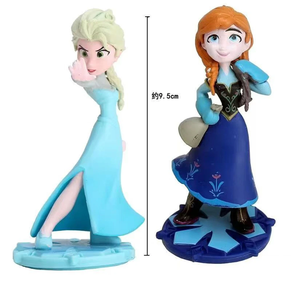 Frozen Protagonist Elsa Anna Princess Doll Handmade Toys Micro Landscape Stone Crafts Ornament Disney Animated characters