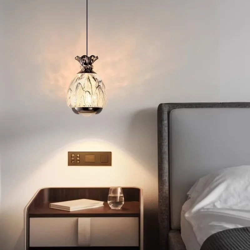 Bedhead Acrylic Pendant Lights Touch Sensitive Lifting Bedroom Study Hallway Bar Counter Entrance Simple and Modern Chandeliers