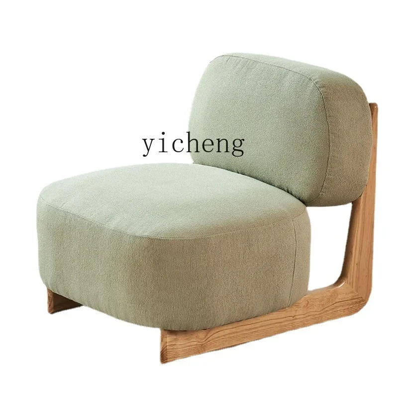 

Single-Seat Sofa Chair Living Room Solid Wood Bedroom without Armrest Middle Ancient Silence Leisure Chair