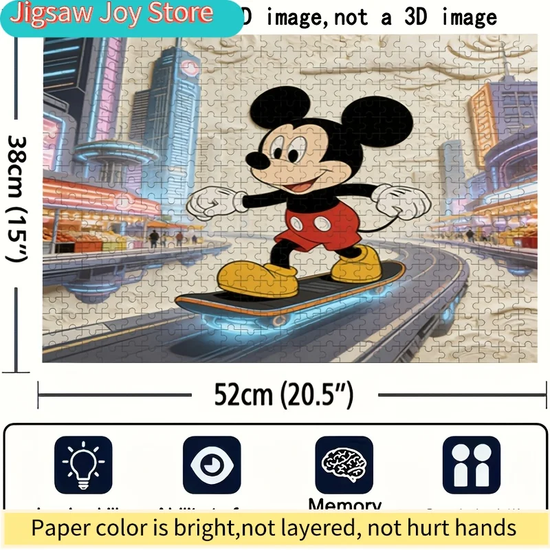 ดิสนีย์ ดิสนีย์ สติทช์ และมิกกี้ โฮม เดคคอร์ ไพรント |   ปริศนาจิ๊กซอว์แบบแบน 2 มิติ เหมาะสำหรับการทดสอบความฉลาดของผู้ใหญ่ เหมาะสำหรับคริสต์