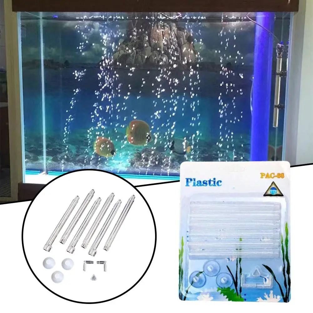 Plastic Fish Tank Bubble Bubble Wall Aquarium Fish Diffuser Curtain Tank Vent Air Decor Bubble Accessories Release Ornament A9V1