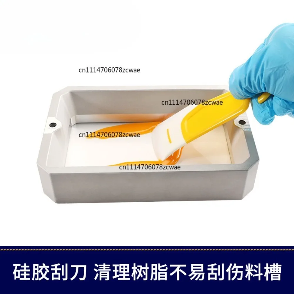 ZOCI-2PCS Light Curing Printer Accessories Resin Chute Cleaning Scraper Yellow Silicone Blade for LCD DLP SLA