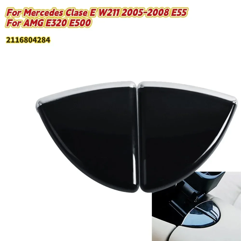 

2pcs /Car Center Console /Lid Armrest /Lock Latch Release Button Cover For Mercedes Clase E W211 2005-2008 E55 For AMG E320 E500