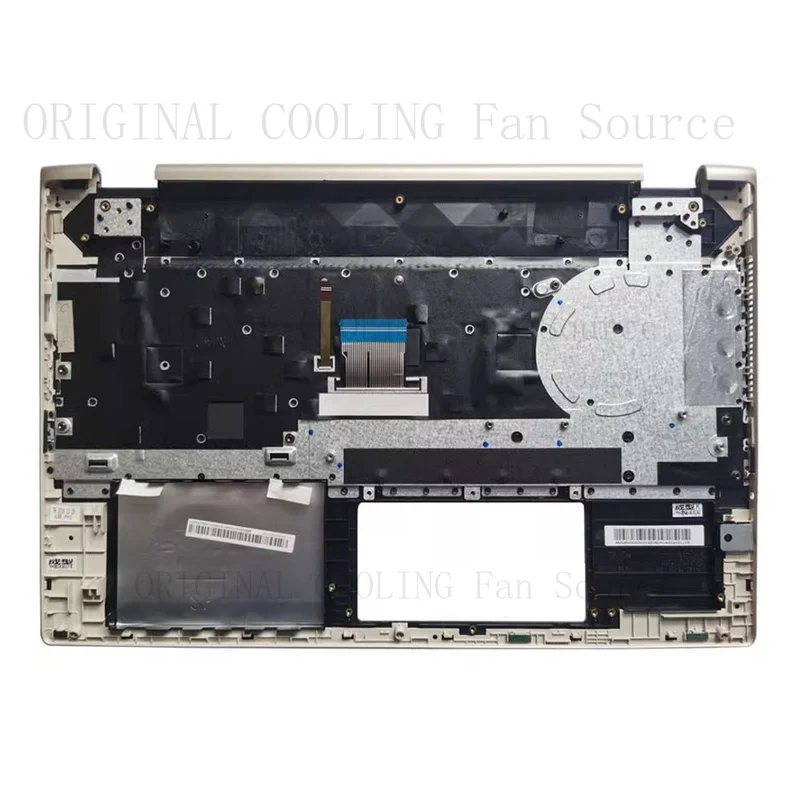 R+  US Keyboard&PalmRest For HP X360 15-CR L20851-001 with backlit gold edge