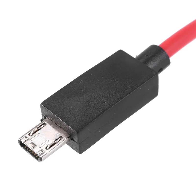 2X 6.5 قدم Micro-USB إلى كابل محول 1080P HDTV لأجهزة Android Galaxy S3 (11 Pin، أحمر)
