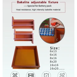 Adjustable Battery Fixture Frame Pack Spot Welder Universal Bakelite For 18650 Lithium Welding