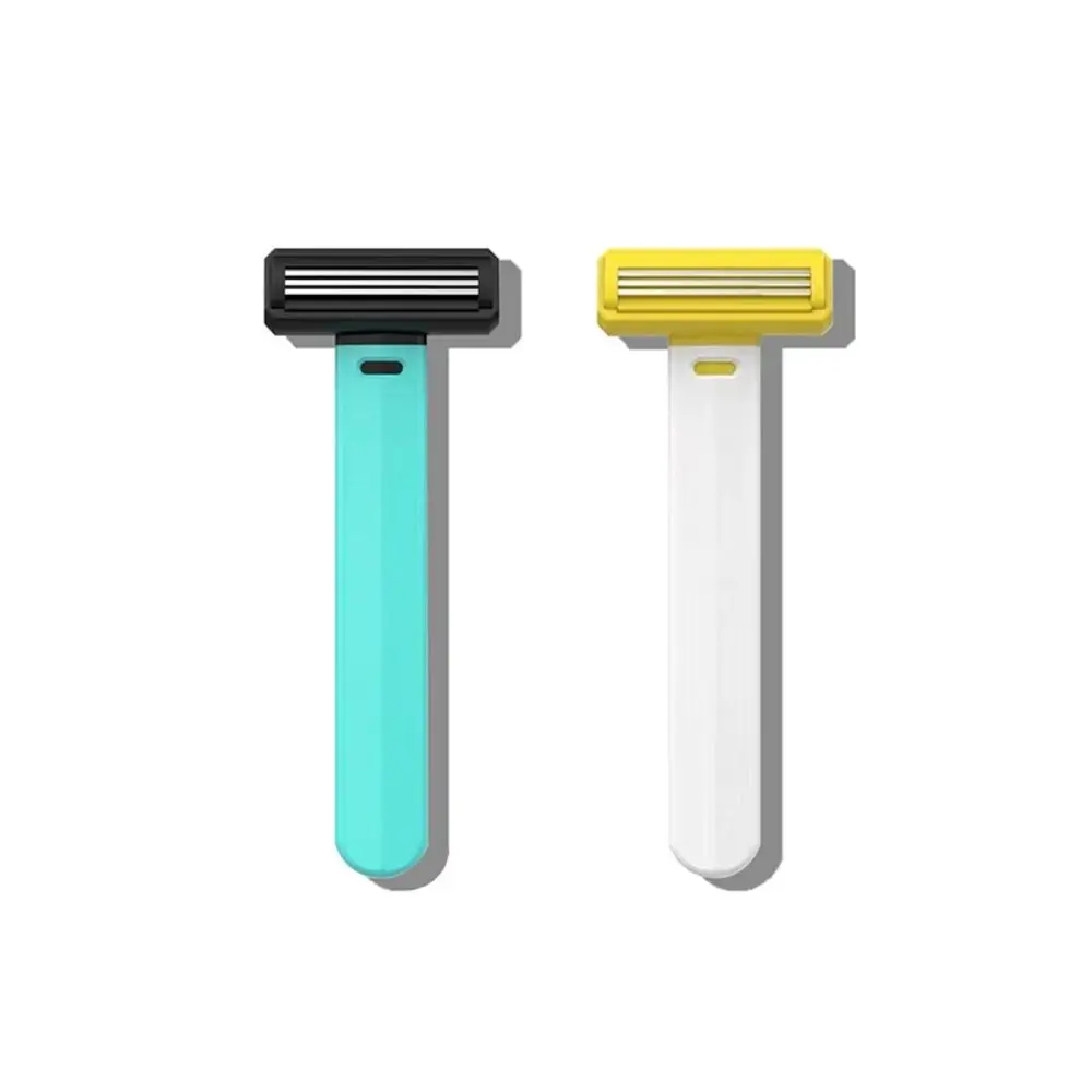 Beauty T-shaped Safety Shaving Razor 3 Layer Safety Underarm Razor Hair Removal Tool Long Handle Leg Hair Epilator Travel