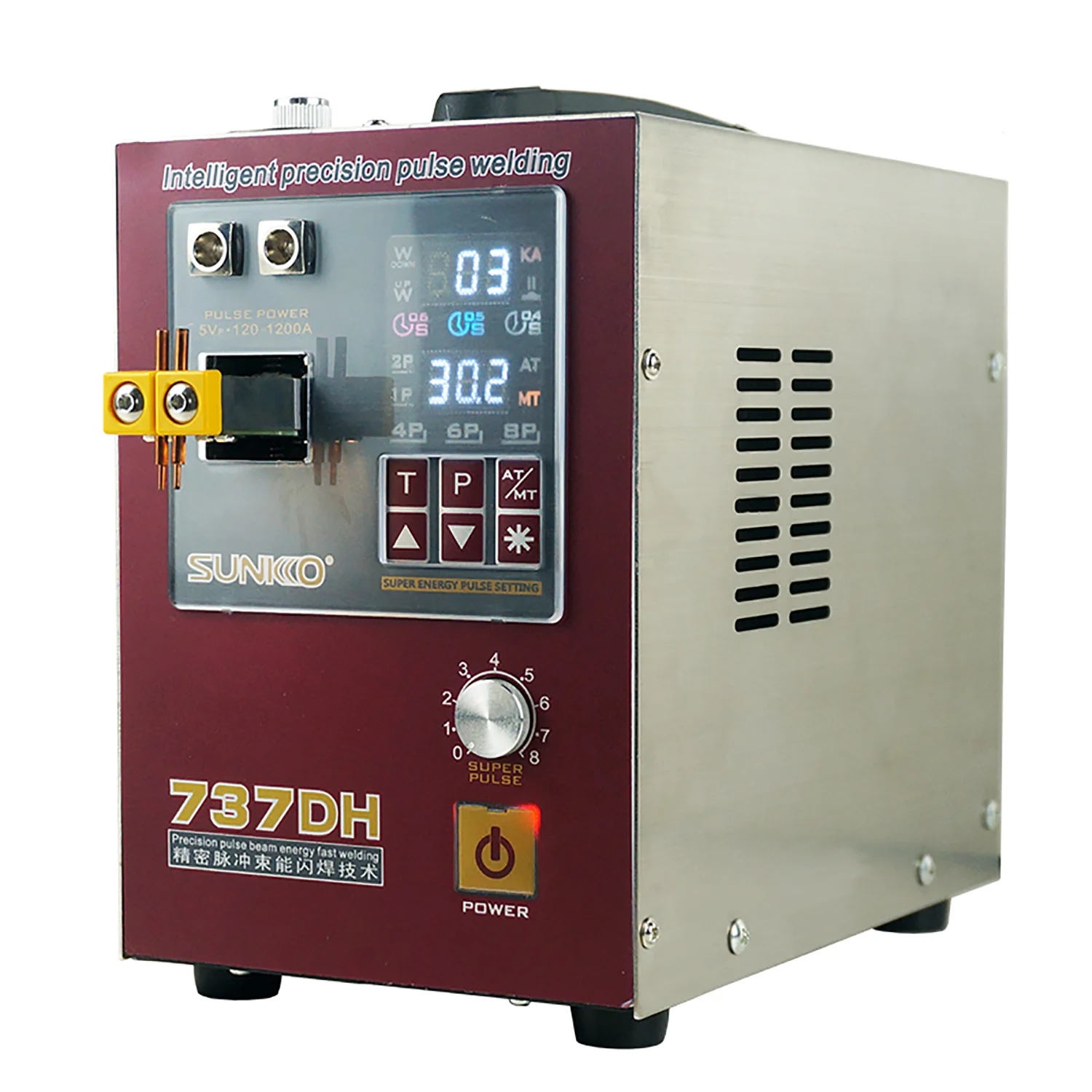 

SUNKKO 737DH Storage Capacity Spot Welding Machine 0.05-0.4mm 4.3 KW Battery Welder Spot Welder for Battery Pack