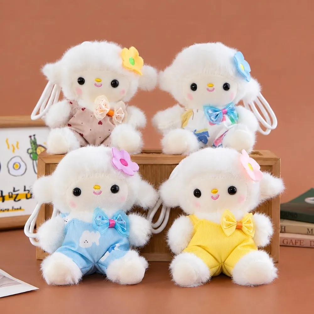 Fashion Soft Plush Lamb Plush Doll Mini Size Lamb Key Chain Backpack Pendant Gift