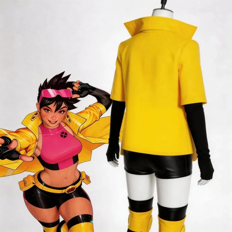 

X-Men Jubilee Jubilation Lee Cosplay Costume Anime Character Halloween Masquerade Performance Clothing for Adult Women hf5]]