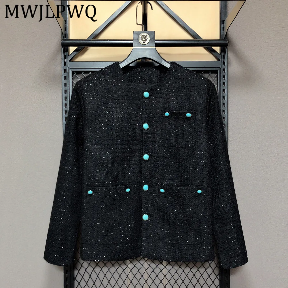 

MWJLPWQ Chic Spring Autumn High-end Men's Jacket Spliced Pocket Decorate Design Single Breasted Casual Suit Wear Tops New 15476