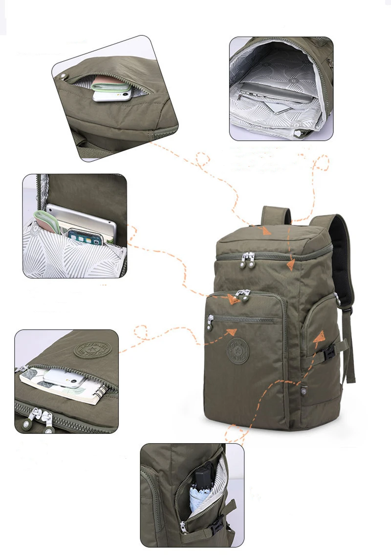 Imagem -04 - Mochila Laptop Impermeável para Homens e Mulheres Grande Duffel Bolsa Caminhadas ao ar Livre Camping Viagem Grande Grande Capacidade 15.6 M1976 Alta Qualidade a4