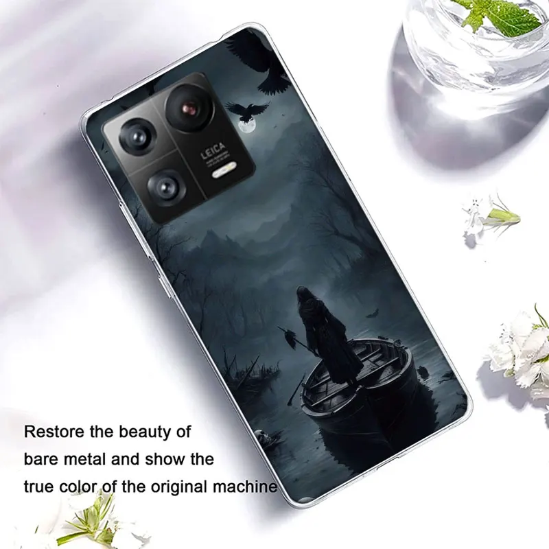 Hell Styx Ferryman Clear Luxury For Xiaomi Poco X5 X6 Pro X4 F4 GT X3 F6 F5 F3 F2 F1 M5 M4 M3 Mi Note 10 CC9 Pro Phone Cover Ca