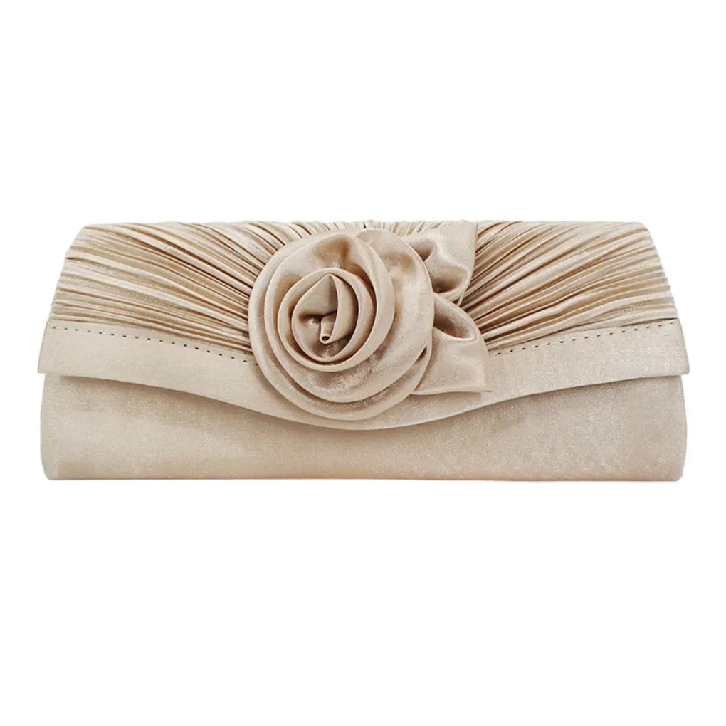 Polyester Fashionable Satin Clasp Bag For Women - Convenient And Sturdy Handbag For Parties Classic Clasp Bags For Women
