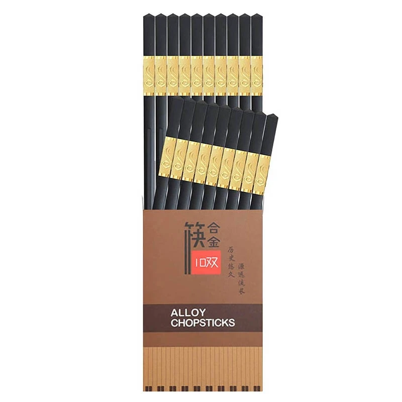 

Японские Палочки для еды из красного сплава, противоскользящие и термостойкие палочки для еды из сплава