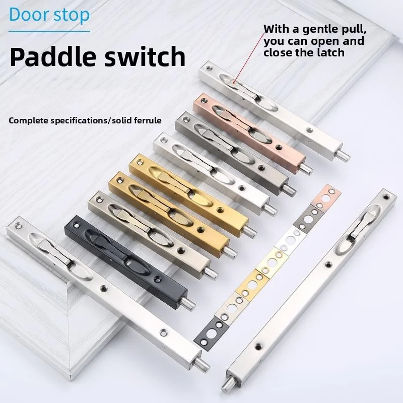 304 Stainless Steel Open-Mounted Latch for Wood Doors and Windows, Anti-Theft New Door Pin