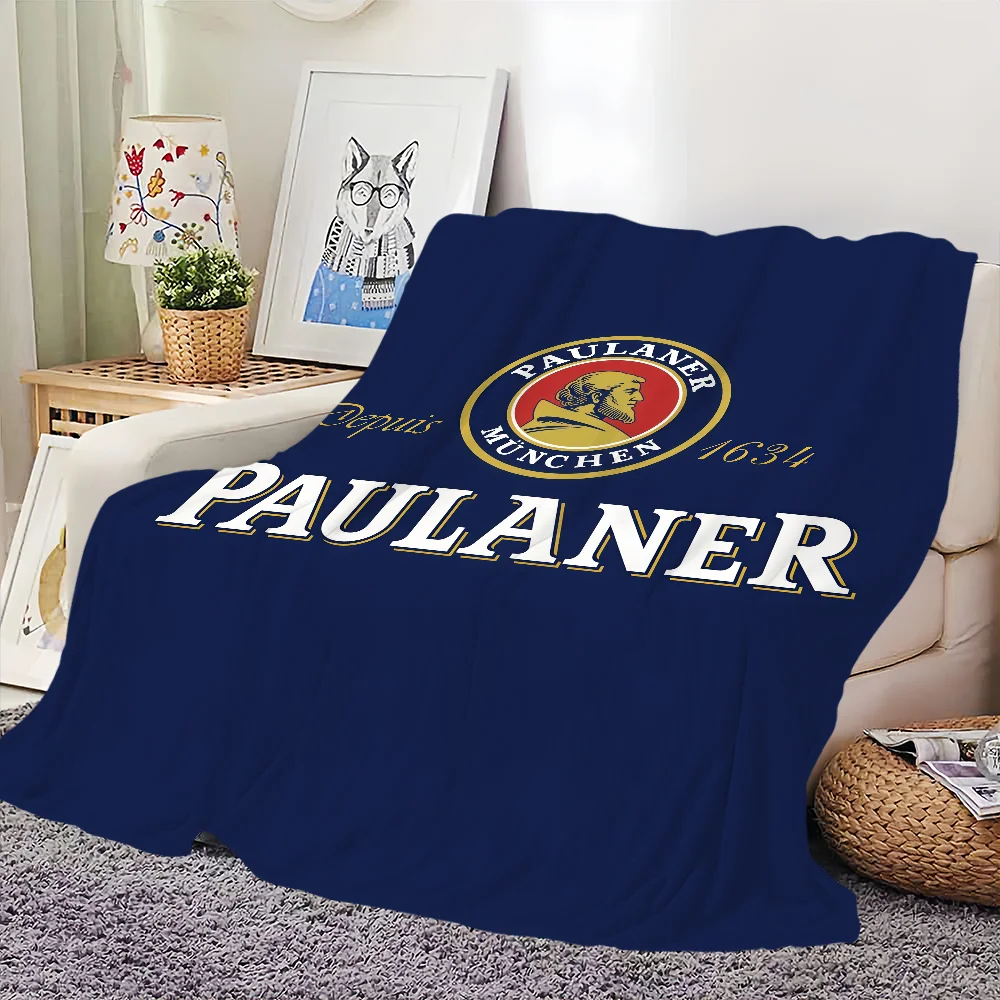 P-Paulaner Munchen Blanket For Soft Throw Blanket for Picnic Bed Sofa Home Bedroom Cozy Warm Comfortable