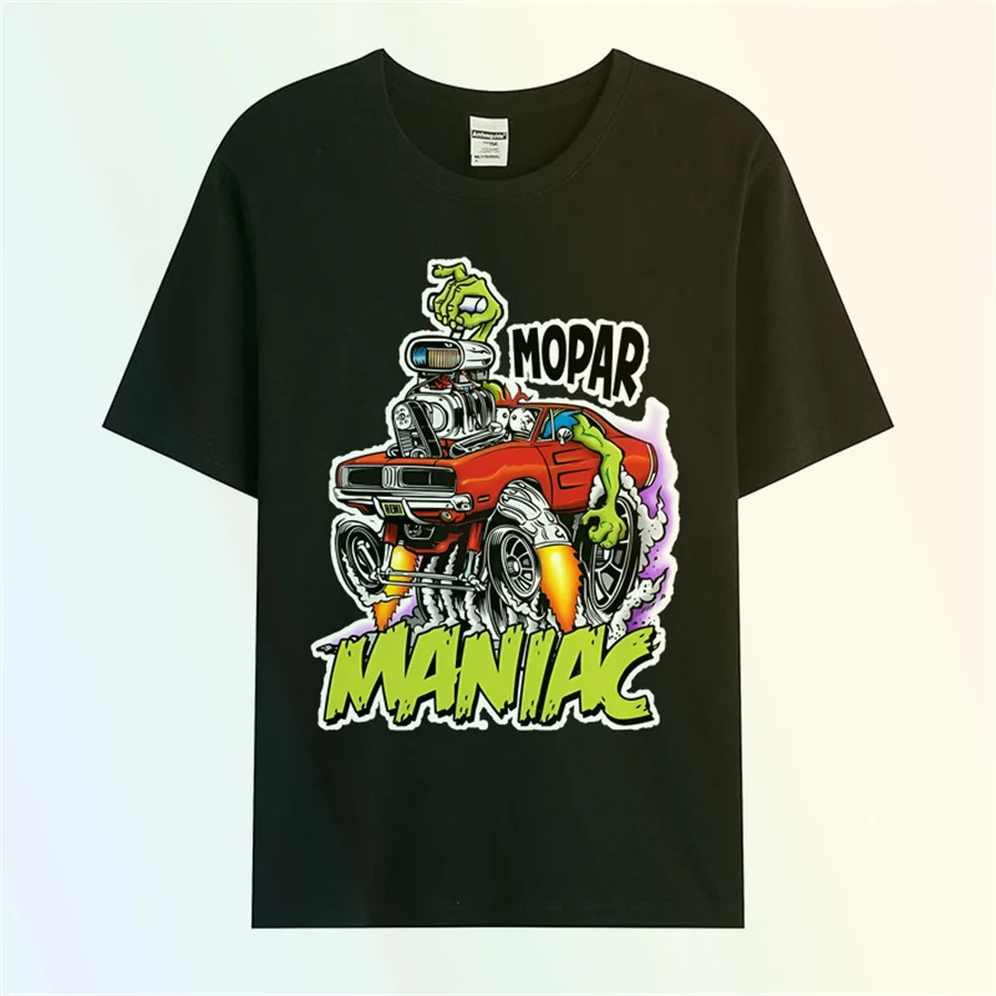 Cotton Printed Mopar Crazy T-Shirt Mouse Fink Art T-Shirt US All Sizes S-3XL Breathable T-Shirt 7265x