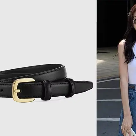 PU Leder Gürtel Für Frauen Metall Schnalle Hüftgurt Kausalen Einfache Gürtel Weibliche Jeans Kleid Hosen Dekorative Bund Geschenk