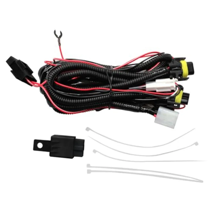 طقم إضاءة الضباب LED الشفاف لـ 20182019 Ford Explorer مع إطار التبديل والأسلاك المصد الأمامي شنت مجموعة مصابيح القيادة Repl #3