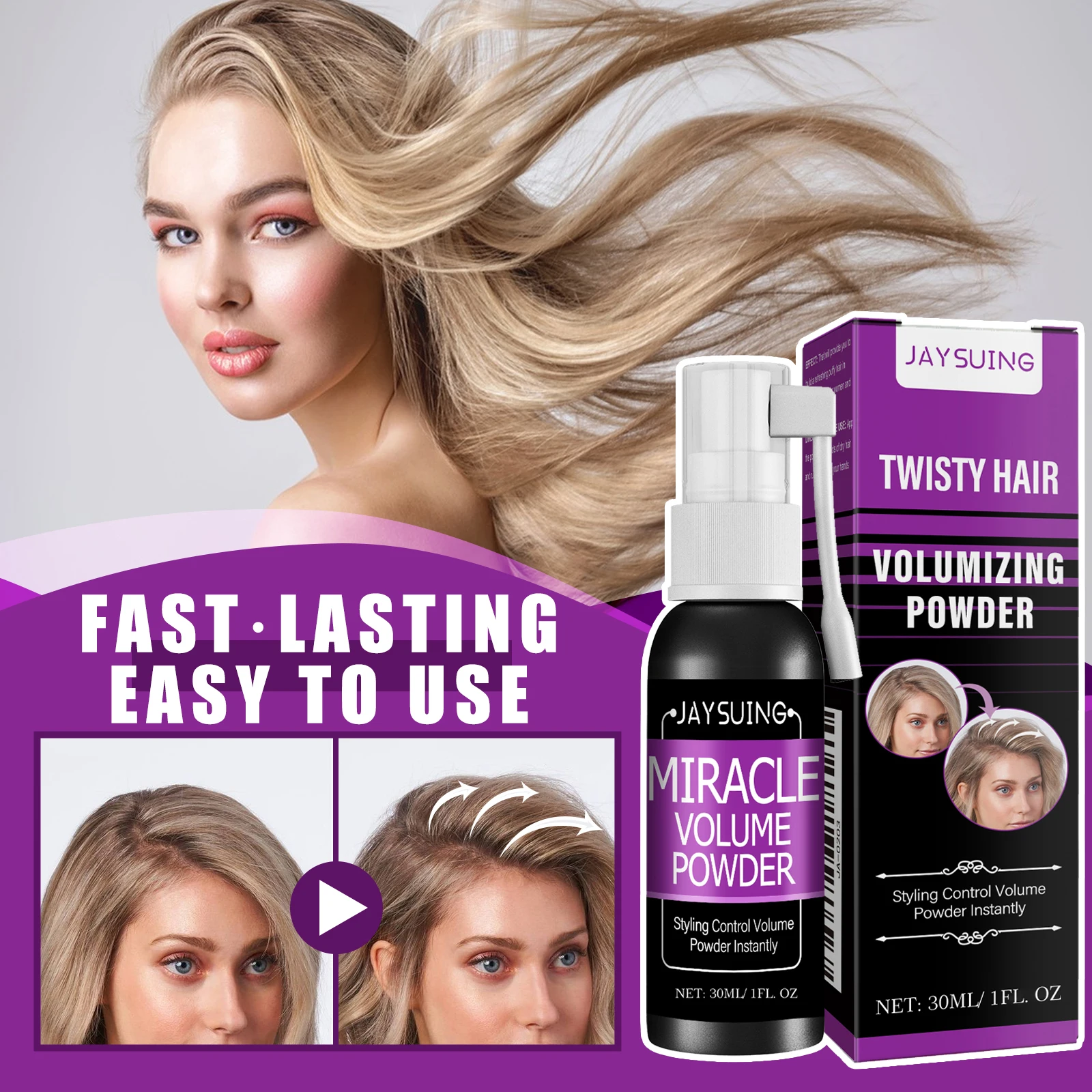 

Hair Fluffy Hair Styling Spray Increase Hair Volume Long Lasting Wash Free Oil Control Refreshing Absorb Grease Styling Gel
