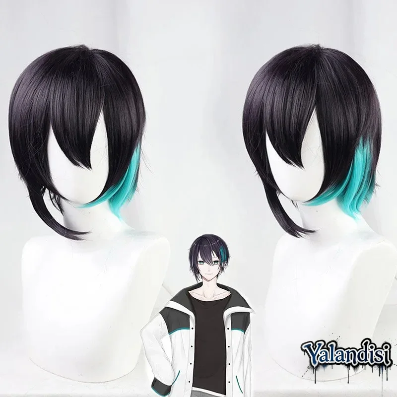 Yalandisi& Virtual YouTube Vtuber Mayuzumi Kai Cos Cosplay Wig Halloween Carnival Party Props Synthetic Hair Heat Resistant