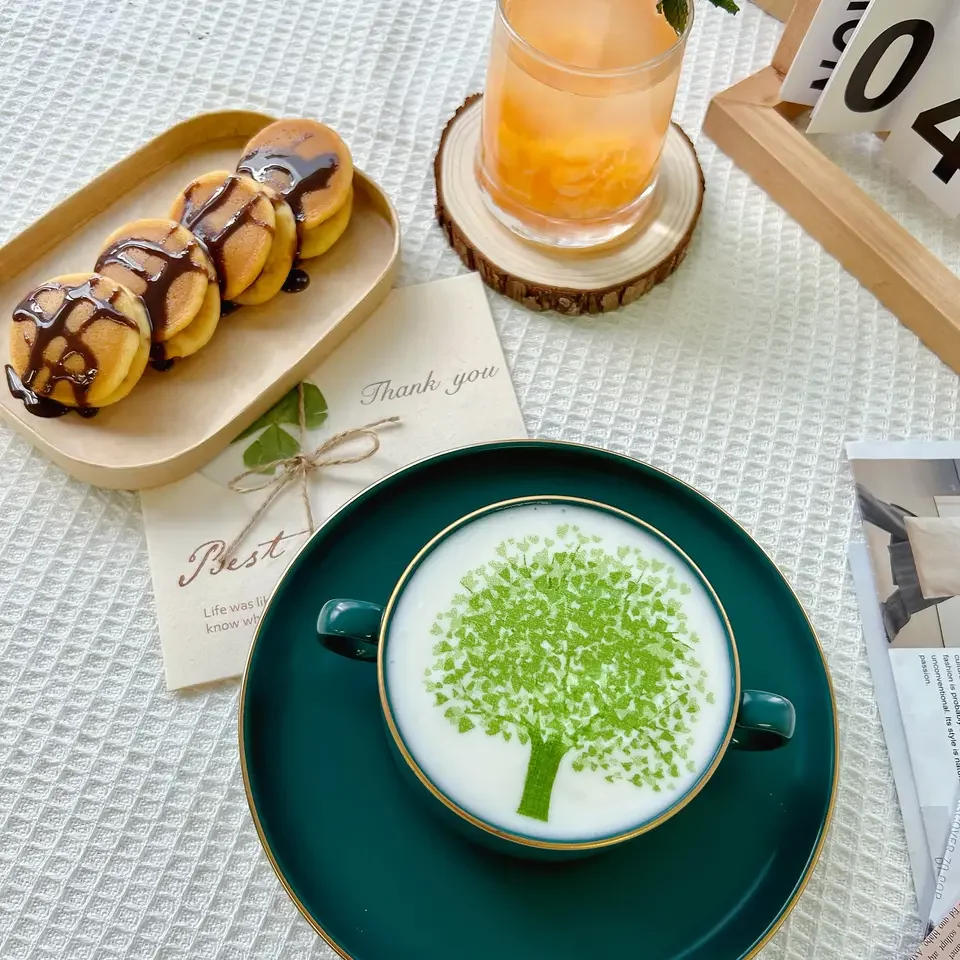 STLF JW لطابعة القهوة لاتيه EB-FT4-طابعة مسطحة صالحة للأكل وظيفة تلقائية لتصاميم مخصصة الكعك والبسكويت والمشروبات