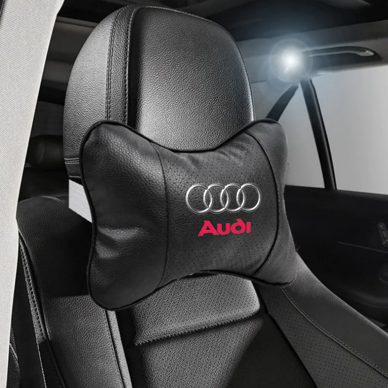

Car Seat Headrest Auto Logo Neck Pillow Car Accessories For Audi Sline A3 A4 B8 8P B9 8V B6 A5 B7 A1 A6 C6 Q3 Q5 Q7 A7 TT S3 S4