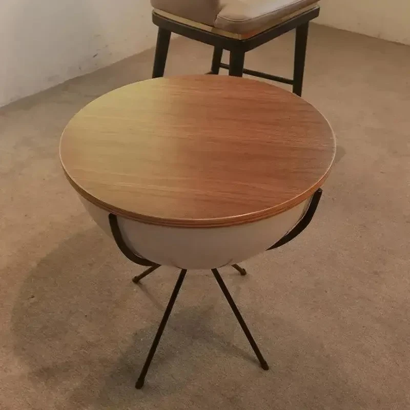 

Nordic Solid Wood Bedroom Nightstands Light Luxury Round Storage Cabinet Creative Home Furniture Nordic Leisure Bedside Tables