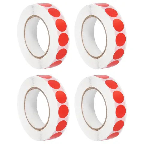 4000개 컬러 도트 스티커 색상 코드 라벨 빈 원형 스티커 자기 접착식 원형 가격 라벨 사무실 분류 태그