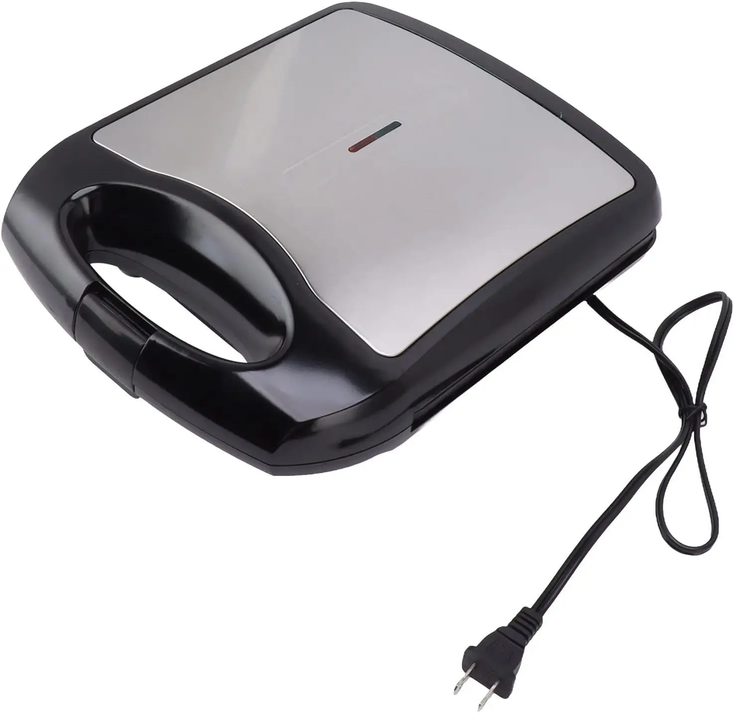 Mini macchina per waffle, macchina per waffle portatile, macchina per la colazione con sandwich antiaderente Piastra multifunzionale per riscaldamento a sandwich