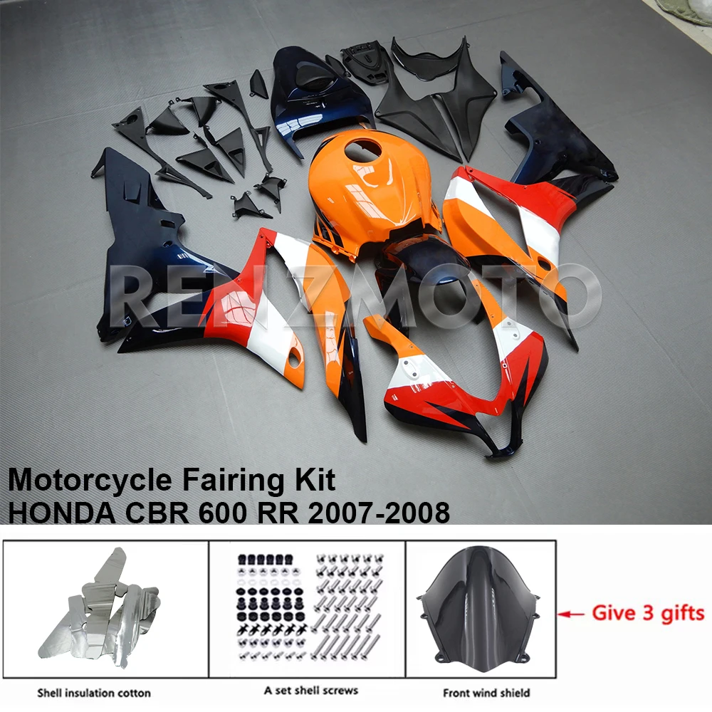 

H0607-120a Motorcycle Fairing Set Body Kit Plastic For HONDA CBR 600 RR 2007-2008 Accessories ABS Injection Bodywork