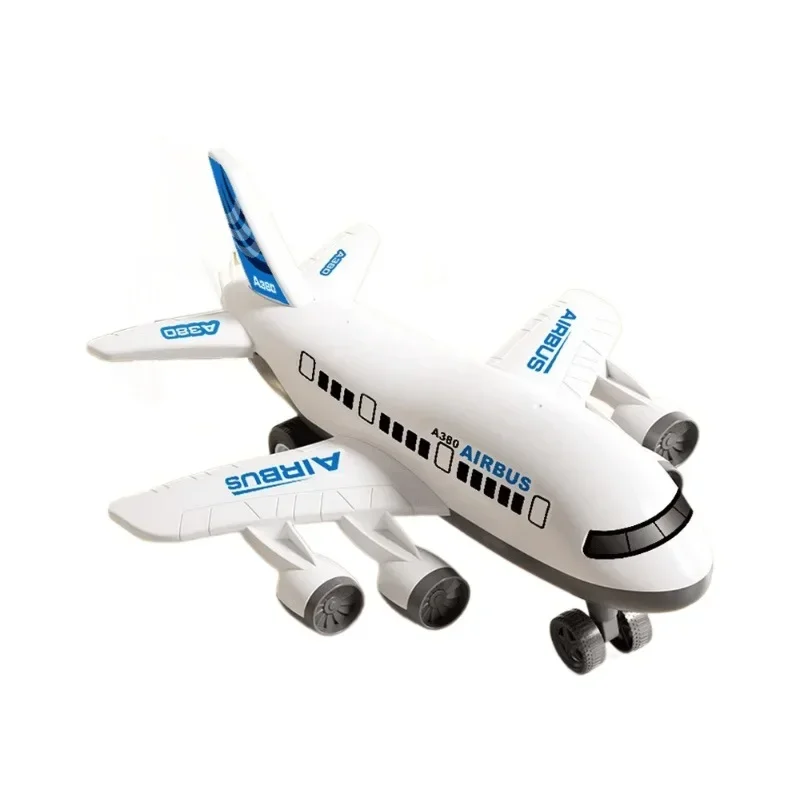 

Детская белая авиалайнерская игрушка-самолет большого размера, модель инерционного самолета, игрушка для детей A380, модель самолета в подарок