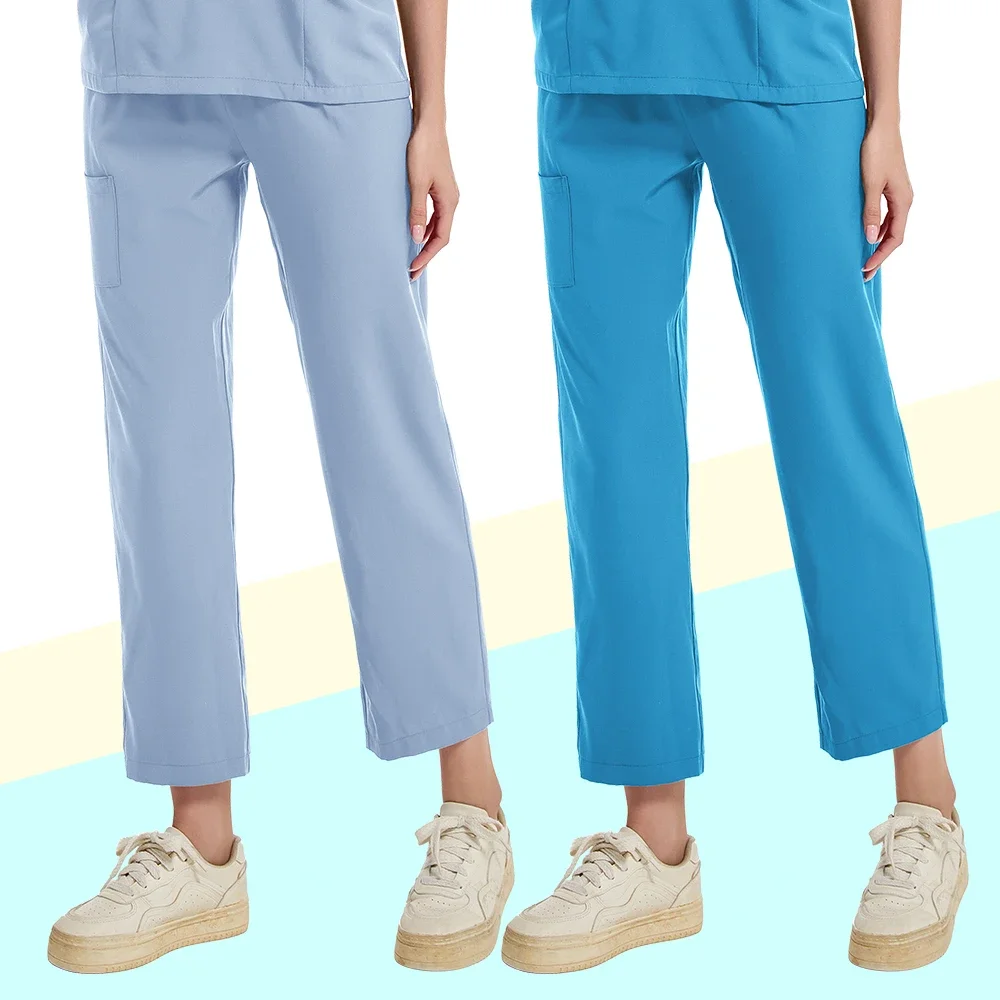 Pantalones de uniforme de Hospital para mujer, proveedor de exfoliantes médicos, patrón médico, marca de diseñador, clínica Dental, Spa de belleza, 1 ud.