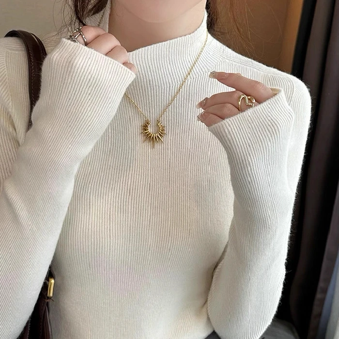 

Женские пуловеры из Турции с воротником челси, традиционный дизайн, классическая посадка, вневременный вид, нестареющий стиль, вневременная классика.