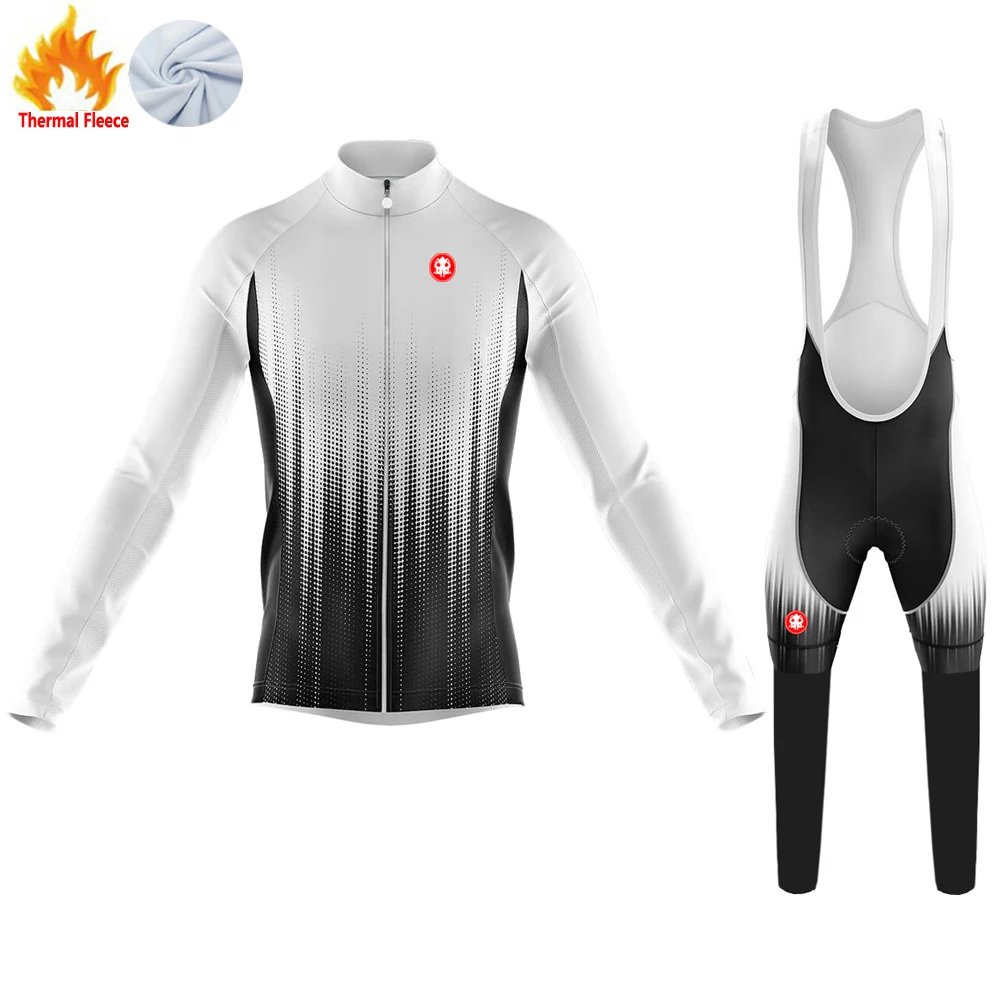 Winter Fleece conjunto ciclismo masculino KRAKEN OCTOPUS cycling jersey maillot velo homme mtb kleding heren велоформа мужская