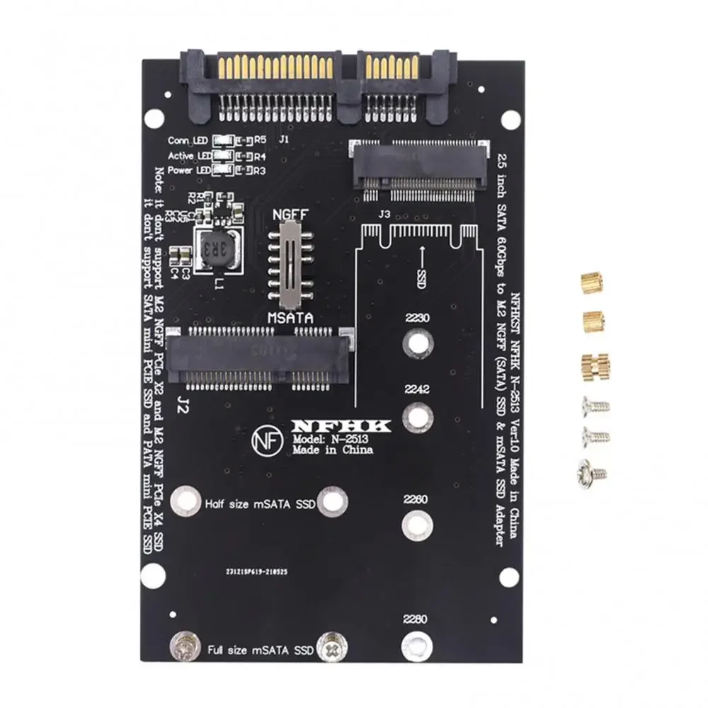 M.2 SSD To 2.5“ SATA NVMe M.2 NGFF SSD To SFF-8639 Adapter Converter