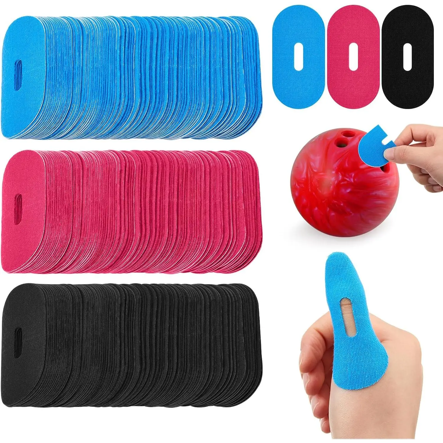 80pcs Precut Perforated Mouth Tape Anti Snoring Oral Support Bowling Thumb Tape Finger Support Sports Bandages For Men Women