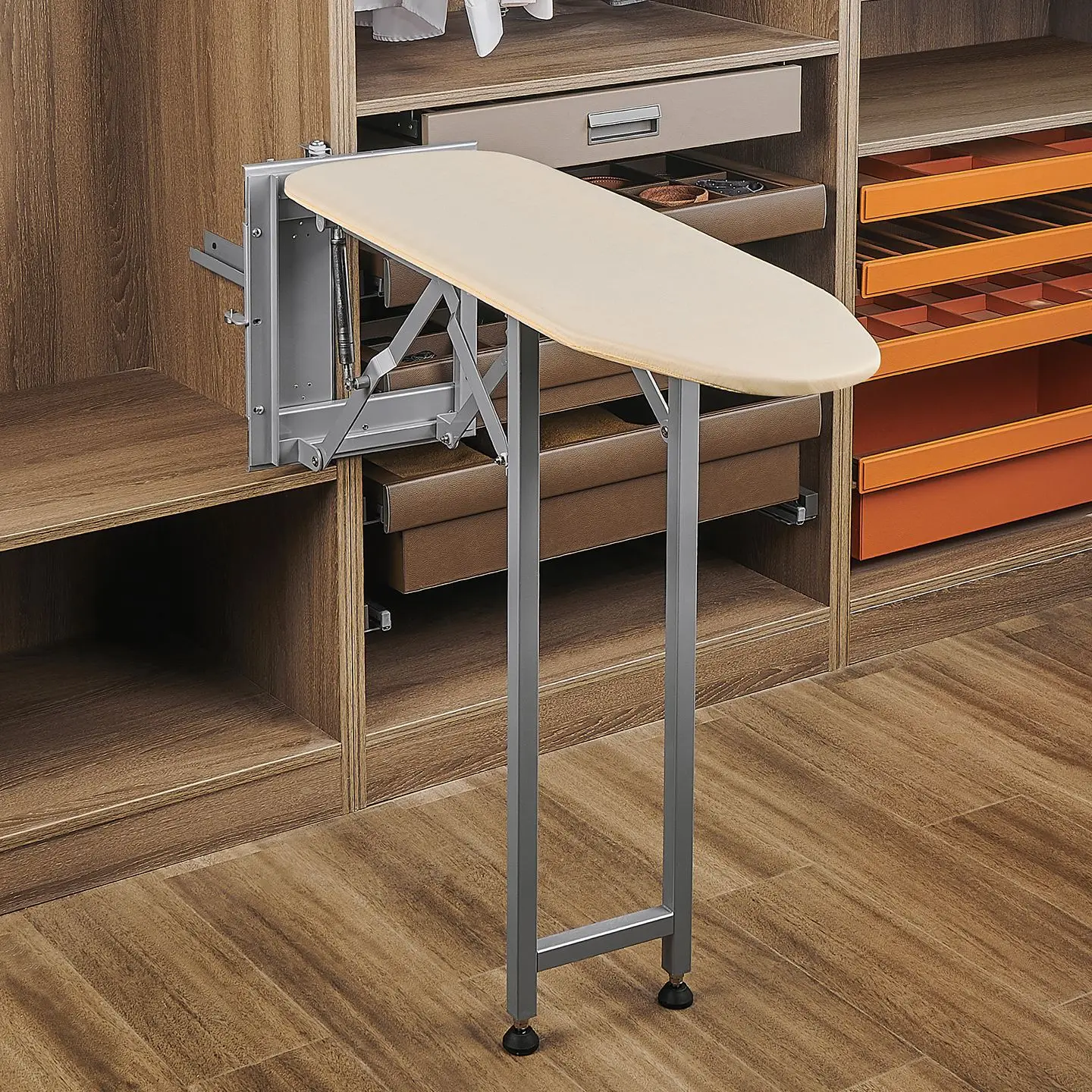 Hxl multifunctional ironing board wall-mounted high-temperature resistant vertical foldable ironing stand