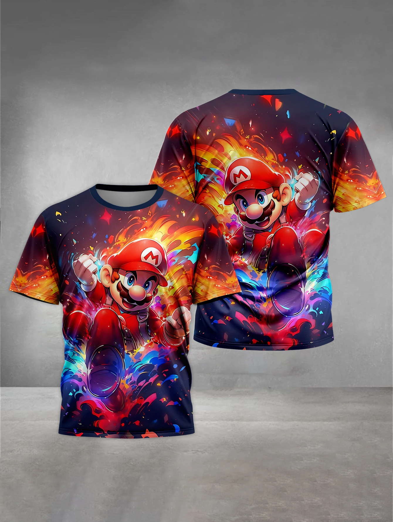 Cartoon M-Marios 3D Print Baby Clothing 5 to 14 Years Male Outdoor Clothes for Children Boy Girl Child T-Shirt Top Shirts