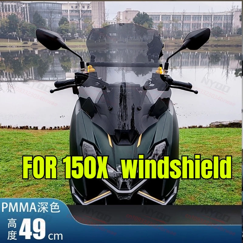 

For 150X 150X 2026 Improved High Windshield 150X Windshield Competition Front Windshield Motorcycle Modification Accessories