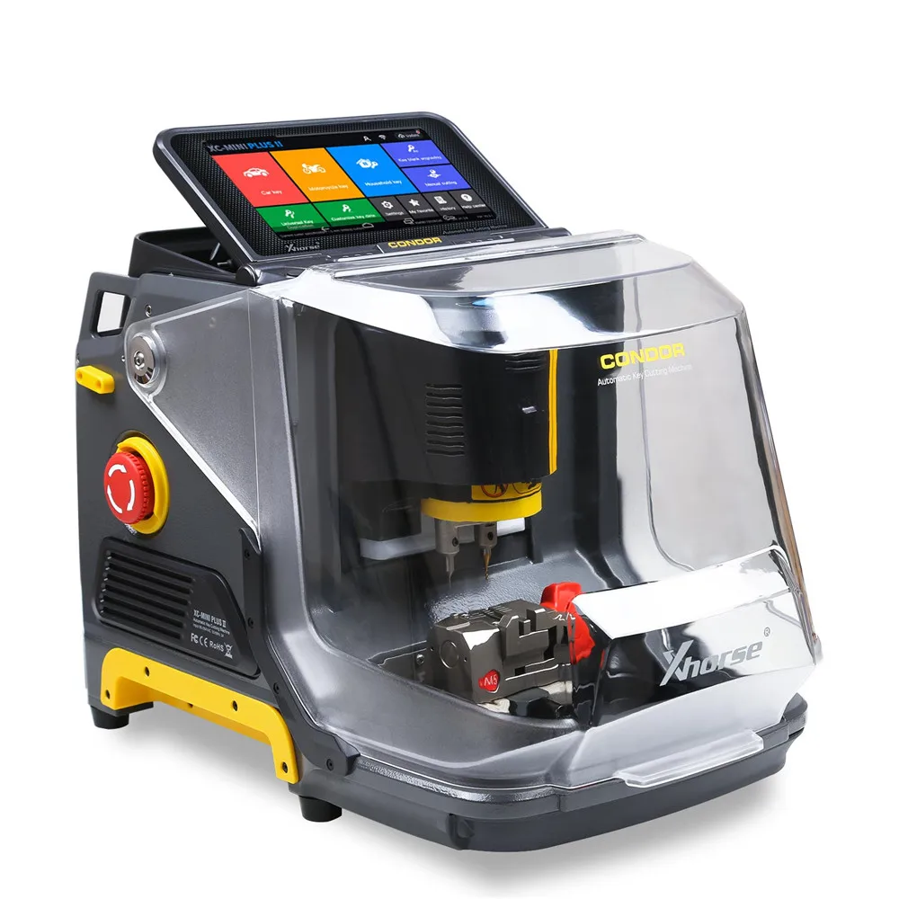 Macchina per Taglio Chiavi Xhorse Condor XC-MINI Plus II, Supporta Chiavi Auto, Moto e Domestiche con Morsetti M3 e M5 Gratuiti