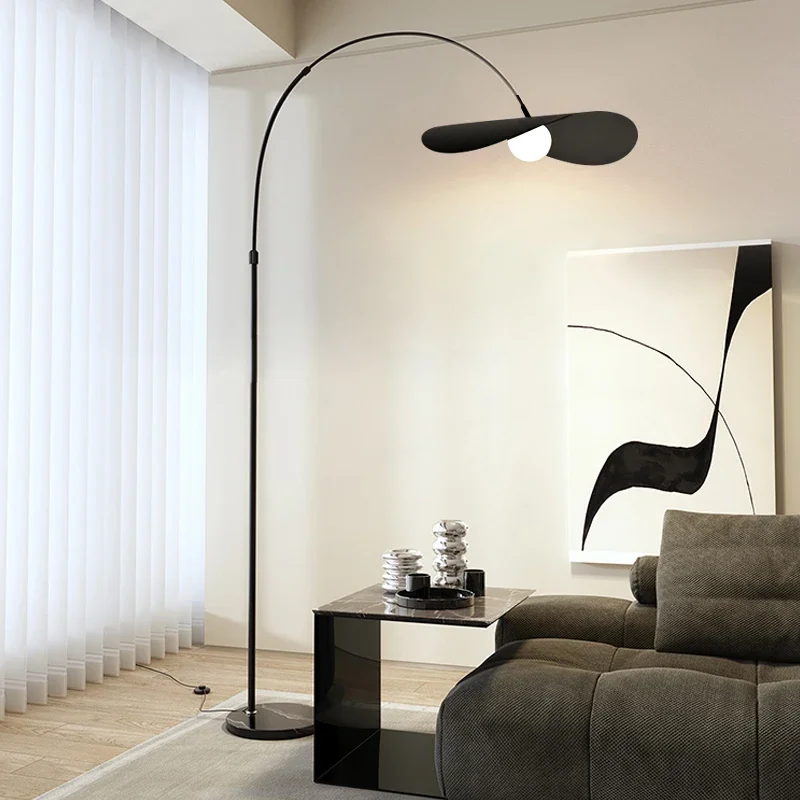 Floor lamp Italian minimalist living room sofa next to high-end vertical lamp