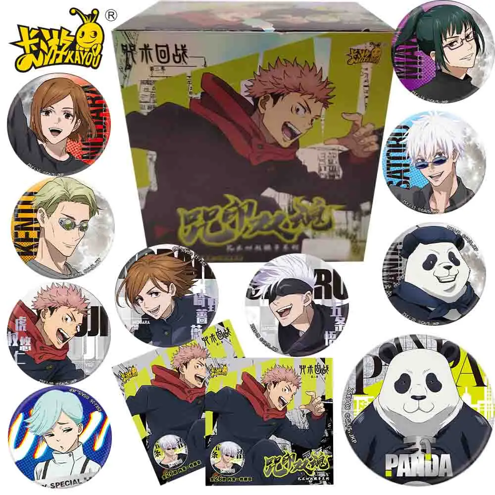 

New Original KAYOU Jujutsu Kaisen Anime Peripheral Character Badge DIY Round Brooches Fashion Trend Decoration Accessories Gifts