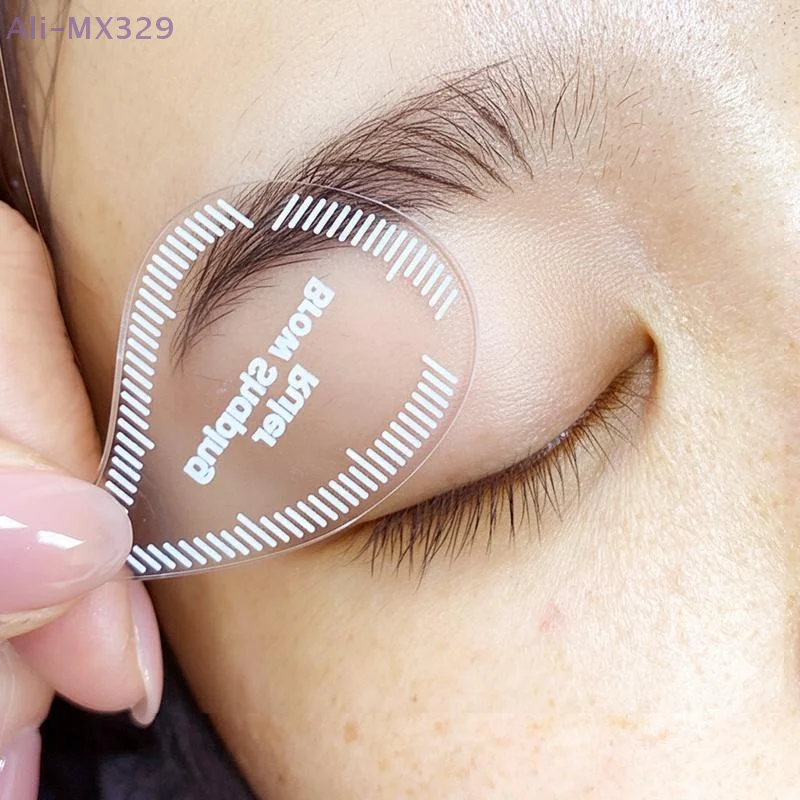 {MX329} قالب مسطرة تشكيل الحواجب استنسل المسيل للدموع قطرة قوس الحاجب رسم الخرائط أداة رسم سريع PMU الحاجب ضربة الشعر كحل