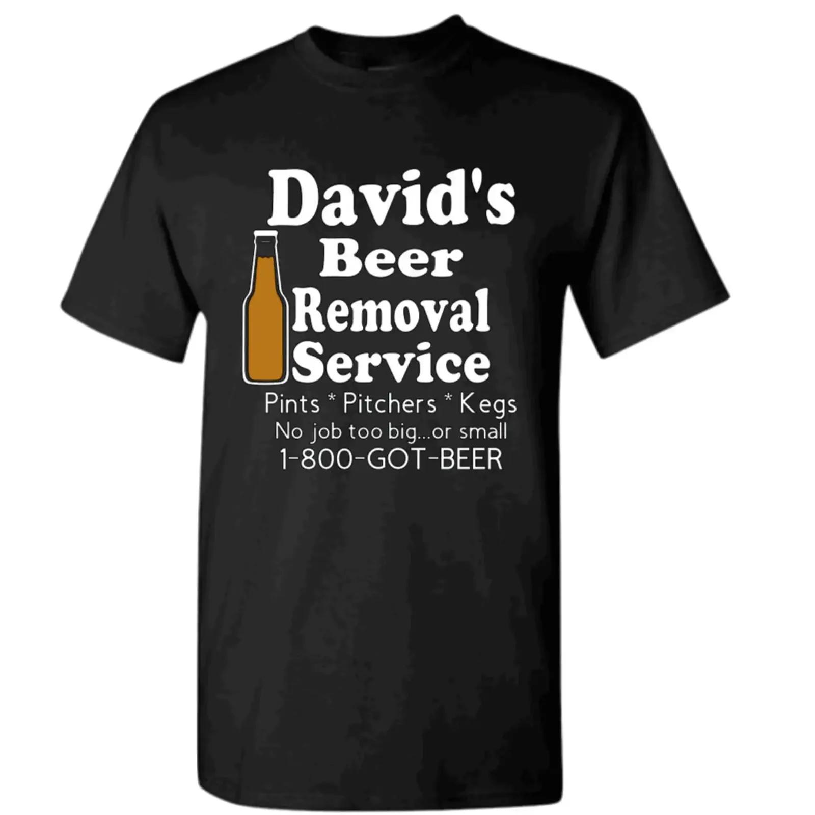 Beer Removal Service T Shirt w Name vintage Washed Stylish Comfortable Top For Everyday Wear designer clothes Casual streetwear